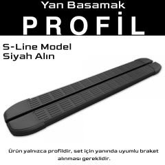 S-Dizayn Chery Tiggo 7-8 Pro S-Line Siyah Yan Basamak Profil 183 Cm Etekli 36lık