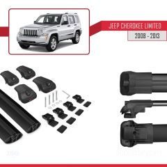 Jeep Cherokee (KK) 2008-2013 Arası ile uyumlu ACE-1 Ara Atkı Tavan Barı SİYAH