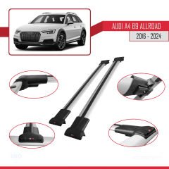 Audi A4 (B9) ALLROAD 2016 ve Sonrası ile Uyumlu FLY Model Ara Atkı Tavan Barı GRİ