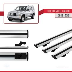 Jeep Cherokee (KK) 2008-2013 Arası ile uyumlu Basic Model Ara Atkı Tavan Barı GRİ 3 ADET