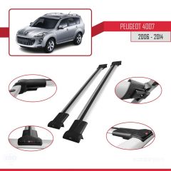 Peugeot 4007 2006-2014 Arası ile Uyumlu FLY Model Ara Atkı Tavan Barı GRİ