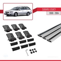 Subaru Legacy 2000-2004 Arası ile uyumlu FLY Model Ara Atkı Tavan Barı GRİ 3 ADET BAR