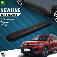 S-Dizayn VW Tiguan 3 NewLine Siyah Yan Basamak 183 Cm 2024 Üzeri