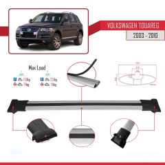 Volkswagen Touareg 2003-2010 Arası ile uyumlu FLY Model Ara Atkı Tavan Barı GRİ