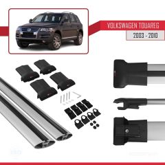 Volkswagen Touareg 2003-2010 Arası ile uyumlu FLY Model Ara Atkı Tavan Barı GRİ