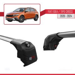 Fiat EGEA CROSS 2020 ve Sonrası ile uyumlu ACE-2 Ara Atkı Tavan Barı GRİ