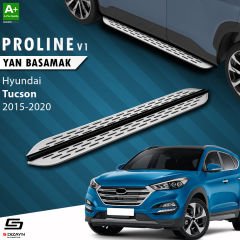 S-Dizayn Hyundai Tucson 3 OEM Still Pro V1 Aluminyum Yan Basamak 173 Cm 2015-2020