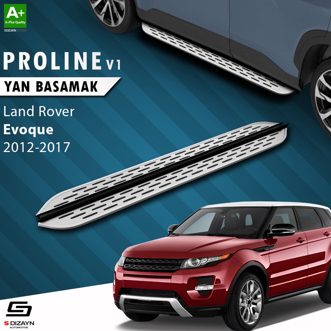 S-Dizayn Land Rover Range Rover Evoque OEM Still Pro V1 Aluminyum Yan Basamak 173 Cm 2012-2017