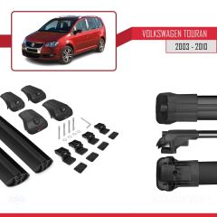 Volkswagen Touran 2003-2010 Arası ile uyumlu ACE-1 Ara Atkı Tavan Barı SİYAH