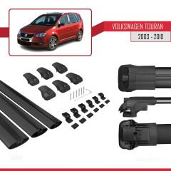 Volkswagen Touran 2003-2010 Arası ile uyumlu ACE-1 Ara Atkı Tavan Barı SİYAH 3 ADET BAR