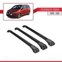 Volkswagen Touran 2003-2010 Arası ile uyumlu ACE-1 Ara Atkı Tavan Barı SİYAH 3 ADET BAR