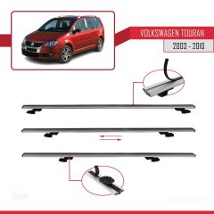 Volkswagen Touran 2003-2010 Arası ile uyumlu Basic Model Ara Atkı Tavan Barı GRİ 3 ADET