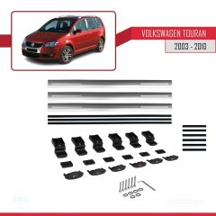 Volkswagen Touran 2003-2010 Arası ile uyumlu Basic Model Ara Atkı Tavan Barı GRİ 3 ADET