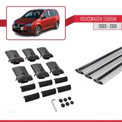 Volkswagen Touran 2003-2010 Arası ile Uyumlu FLY Model Ara Atkı Tavan Barı GRİ 3 ADET BAR