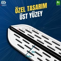 S-Dizayn VW Tiguan OEM Still Pro V1 Aluminyum Yan Basamak 173 Cm 2007-2015