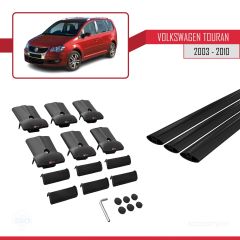 Volkswagen Touran 2003-2010 Arası ile Uyumlu FLY Model Ara Atkı Tavan Barı SİYAH 3 ADET BAR