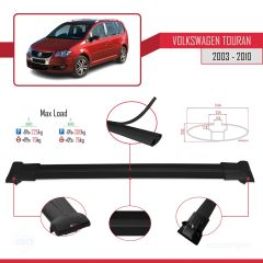 Volkswagen Touran 2003-2010 Arası ile Uyumlu FLY Model Ara Atkı Tavan Barı SİYAH 3 ADET BAR