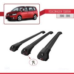 Volkswagen Touran 2010-2015 Arası ile uyumlu ACE-1 Ara Atkı Tavan Barı SİYAH 3 ADET BAR