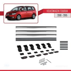 Volkswagen Touran 2010-2015 Arası ile uyumlu Basic Model Ara Atkı Tavan Barı GRİ 3 ADET