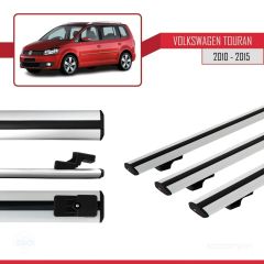 Volkswagen Touran 2010-2015 Arası ile uyumlu Basic Model Ara Atkı Tavan Barı GRİ 3 ADET