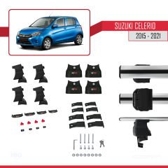 Suzuki Celerio 2015-2021 Arası ile uyumlu ACE-4 Ara Atkı Tavan Barı GRİ