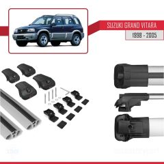 Suzuki Grand Vitara 1998-2005 Arası ile uyumlu ACE-1 Ara Atkı Tavan Barı GRİ