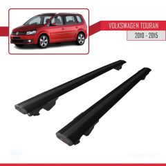 Volkswagen Touran 2010-2015 Arası ile uyumlu HOOK Model Anahtar Kilitli Ara Atkı Tavan Barı SİYAH