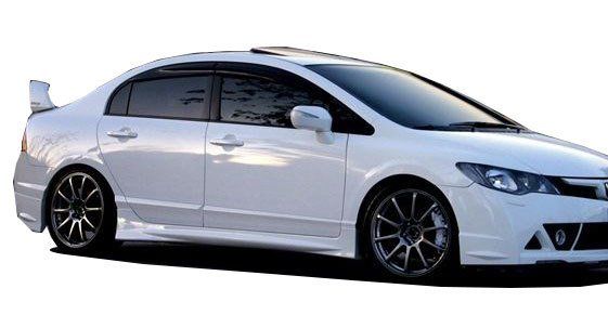 Honda Civic Uyumlu Fd6 (2006-2011) Mugen Yan Marşpiyel Seti (Plastik)