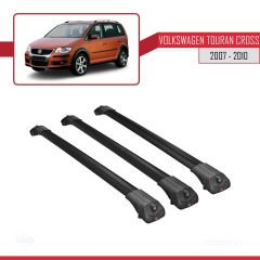 Volkswagen Touran CROSS 2007-2010 Arası ile uyumlu ACE-1 Ara Atkı Tavan Barı SİYAH 3 ADET BAR