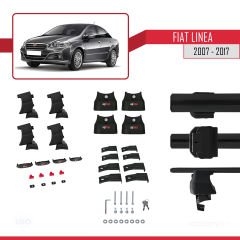 Fiat Linea 2007-2017 Arası ile uyumlu ACE-4 Ara Atkı Tavan Barı SİYAH