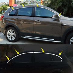 Chevrolet Captiva Uyumlu 2006 Sonrası Cam Üst Çıtası Krom Parça