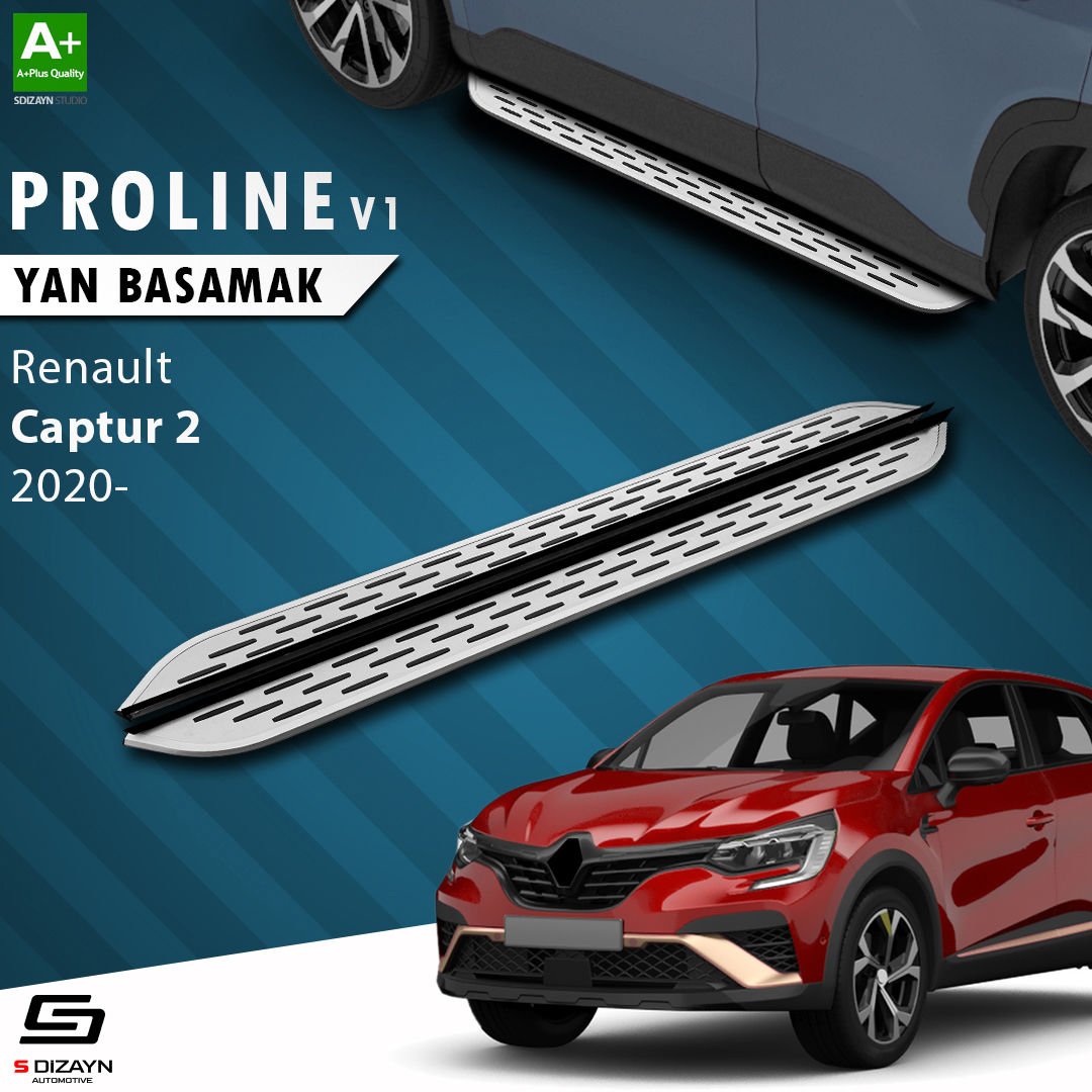 S-Dizayn Renault Captur 2 OEM Still Pro V1 Aluminyum Yan Basamak 183 Cm 2020 Üzeri