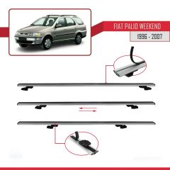 Fiat Palio WEEKEND 1996-2007 Arası ile uyumlu Basic Model Ara Atkı Tavan Barı GRİ 3 ADET