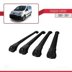 Peugeot Expert 2007-2017 Arası ile uyumlu ACE-1 Ara Atkı Tavan Barı SİYAH 4 ADET BAR