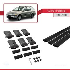 Fiat Palio WEEKEND 1996-2007 Arası ile Uyumlu FLY Model Ara Atkı Tavan Barı SİYAH 3 ADET BAR