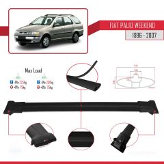 Fiat Palio WEEKEND 1996-2007 Arası ile Uyumlu FLY Model Ara Atkı Tavan Barı SİYAH 3 ADET BAR