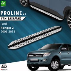 S-Dizayn Ford Ranger 2 OEM Still Pro V1 Aluminyum Yan Basamak 193 Cm 2006-2013