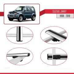 Suzuki Jimny 1998-2018 Arası ile uyumlu Basic Model Ara Atkı Tavan Barı GRİ 3 ADET