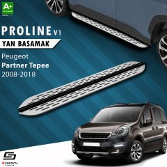 S-Dizayn Peugeot Partner 2 Tepee OEM Still Pro V1 Aluminyum Yan Basamak 193 Cm 2008-2018