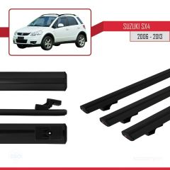 Suzuki SX4 2006-2013 Arası ile uyumlu Basic Model Ara Atkı Tavan Barı SİYAH 3 ADET