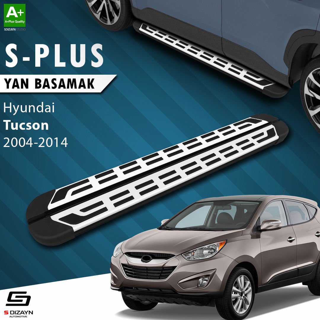 S-Dizayn Hyundai Tucson 2 S-Plus Gri Yan Basamak 173 Cm 2004-2014