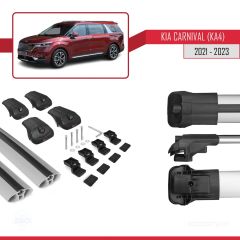 Kia Carnival (KA4) 2021-2023 Arası ile uyumlu ACE-1 Ara Atkı Tavan Barı GRİ