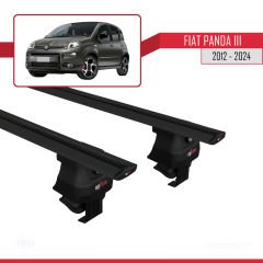 Fiat Panda III (319) 2012 ve Sonrası ile uyumlu ACE-4 Ara Atkı Tavan Barı SİYAH