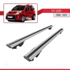 Fiat Qubo 2008 ve Sonrası ile uyumlu HOOK Model Anahtar Kilitli Ara Atkı Tavan Barı GRİ