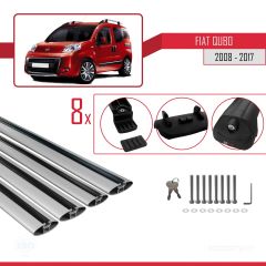 Fiat Qubo 2008-2017 Arası ile uyumlu ACE-1 Ara Atkı Tavan Barı GRİ 4 ADET BAR