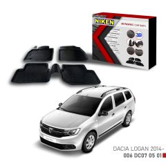 Dacia Logan -2014 için Uyumlu 3D Paspas