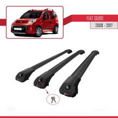 Fiat Qubo 2008-2017 Arası ile uyumlu ACE-1 Ara Atkı Tavan Barı SİYAH 3 ADET BAR