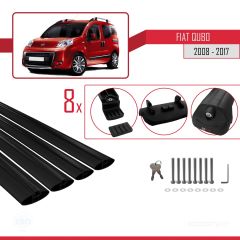 Fiat Qubo 2008-2017 Arası ile uyumlu ACE-1 Ara Atkı Tavan Barı SİYAH 4 ADET BAR