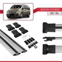 Mercedes Vito (W639) 2010-2014 Arası ile uyumlu FLY Model Ara Atkı Tavan Barı GRİ