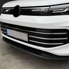 S-Dizayn VW Tiguan 3 Krom Ön Tampon Çıtası 6 Prç. 2024 Üzeri A+ Kalite